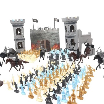 Military Toy Set, DIY Building Model Toys, Playset Development Castle