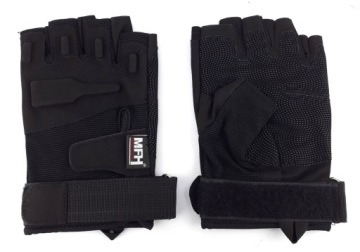 ТАКТИЧЕСКИЕ ПЕРЧАТКИ БЕЗ ПАЛЬЦОВ PRO MFH Черные XXL
