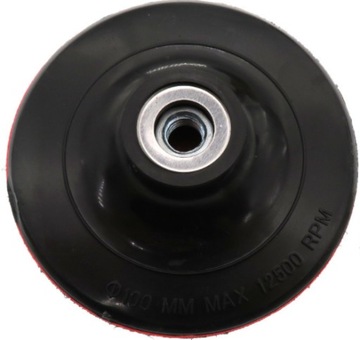 DYSK POLERSKI UCHWYT M10 RZEP VELCRO 125MM