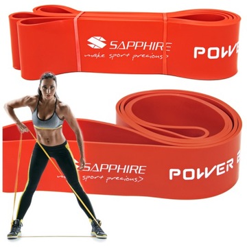 GUMA oporowa POWER BAND MOCNA taśma TRENINGOWA DO ĆWICZEŃ 28-80 KG SAPPHIRE