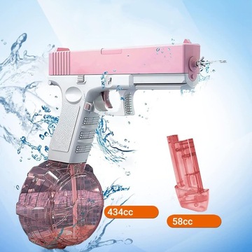 GLOCK ELECTRIC АВТОМАТИЧЕСКИЙ ВОДЯНОЙ ПИСТОЛЕТ, ДВА ДЕТСКИХ ЖУРНАЛА