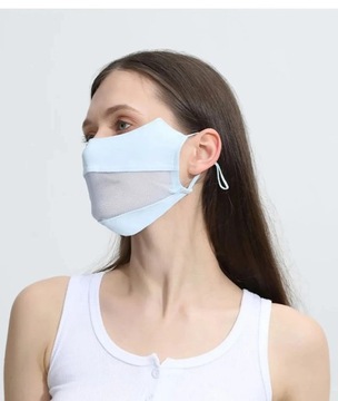 Женская маска Ice Silk из тонкой дышащей сетки.