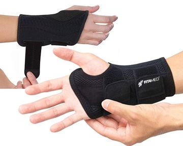 STABILIZATOR NADGARSTKA USZTYWNIACZ na NADGARSTEK ORTEZA DŁONI DŁOŃ 2 SZYNY
