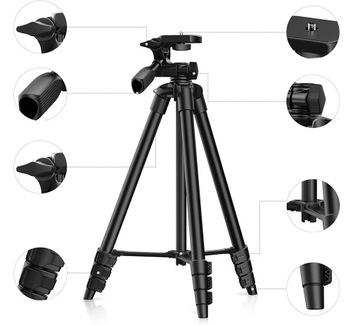 Штатив для телефона с камерой 135 см, пульт дистанционного управления Bluetooth