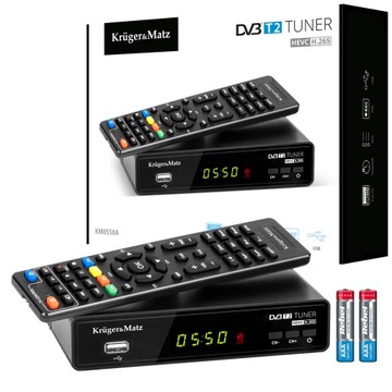 Tuner DVB-T2 KrugerMatz H.265 HEVC dekoder