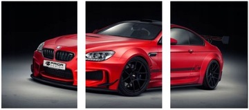 3x OBRAZ NA ŚCIANĘ SAMOCHÓD CZERWONE BMW E6 30x40