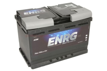 AKUMULATOR AGM 12V 70Ah 720A P+ START&STOP ENRG