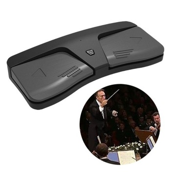 Беспроводная боковая педаль Музыкальная педаль Ножной переключатель Управление педалью, бесшумное