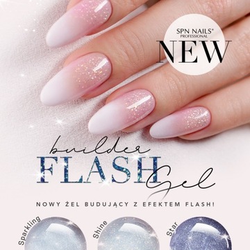 Гель для ногтей с флеш-эффектом Builder Flash Gel Star 20г SPN Nails