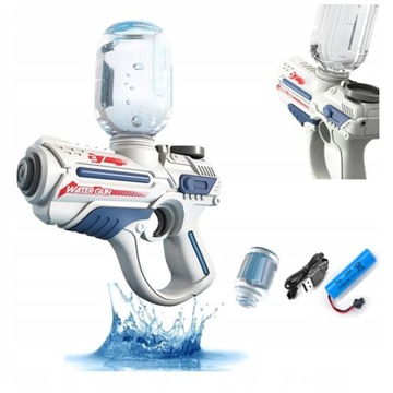 ЭЛЕКТРИЧЕСКИЙ ВОДЯНОЙ ПИСТОЛЕТ АВТОМАТИЧЕСКИЙ ВОДЯНОЙ ПИСТОЛЕТ GLOCK ДВА МАГАЗИНА