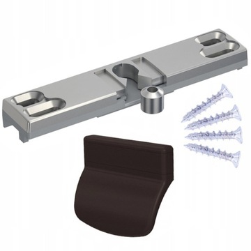 Балконная защелка, ручка для балконных дверей, замок для курильщика КОРИЧНЕВЫЙ