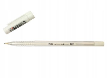 Шариковая ручка M&G белого цвета.