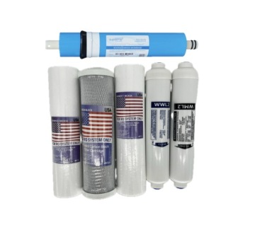 ZESTAW WKŁADÓW DO FILTRÓW OSMOZY RO6 RO7 Z MEMBRANA 100GPD