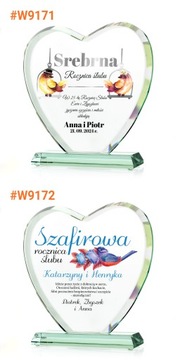 ПОДАРОК ​​на 60-летие свадьбы СТАТУЭТКА с ГРАВИРОВКОЙ
