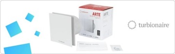 Тихий вентилятор Turbionaire Arte 100 мм, 80 м³/ч, обратный клапан IPX4 33 дБ