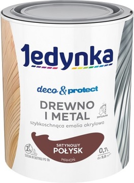 Jedynka Deco&Protect Satyn Połysk Mahoń 0,7L