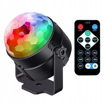 DISCO BALL LED RGB ДИСТАНЦИОННЫЙ ДИСКО-ПРОЕКТОР