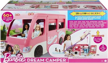 LALKA BARBIE KAMPER MARZEŃ wielkie auto lalek