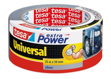 Taśma naprawcza samoprzylepna klejąca tesa extraPower srebrna 25m x 50mm