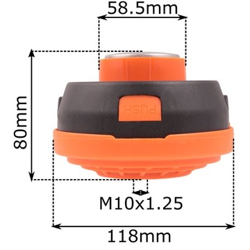 АВТОМАТИЧЕСКАЯ СТРИММЕРНАЯ ГОЛОВКА ДЛЯ БЕНЗИНОВОЙ ЩЕТКИ BRIVER И БЕНЗИНОВОЙ BRIZZINTER