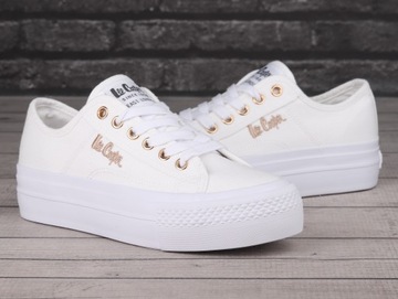 Buty, trampki damskie Lee Cooper White