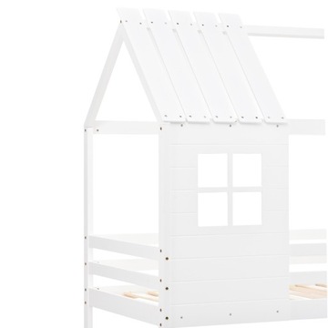Детский домик Двухъярусная кровать с угловой лестницей
