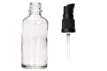 Butelka szklana bezbarwna 100 ml z pompką [2]