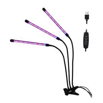Lampa wzrostu roślin 3 tryby LED Grow Tubes