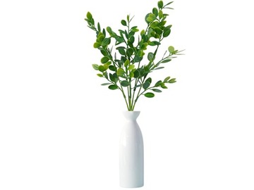 DROBNE LIŚCIE SZTUCZNE GAŁĄZKI ZIELONE 31 cm MINI BORÓWKA GAŁĄZKA DODATEK