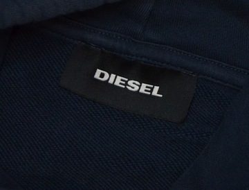 DIESEL INDUSTRIES ORYGINALNA BLUZA OVERSIZE Z KAPTUREM PREMIUM L