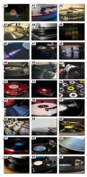 Картина на холсте - Виниловый проигрыватель, множество узоров.