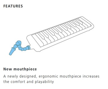 Airboard Rasta 32 3-kolorowa melodyka 2,5 oktawy 32 klawisze+futerał Hohner