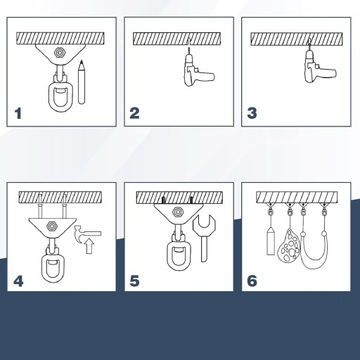 ПОТОЛОЧНЫЙ КРЮК ДЛЯ ПОДВЕСНОГО СТУЛА, ПОВОРОТНЫЙ НА 360°, ДЕРЖАТЕЛЬ ДЛЯ БОКСЕРСКОЙ МЕШКИ