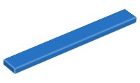 LEGO 4162 Tile 1x8 Niebieski Blue 4 szt. NOWY
