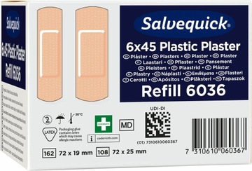 Пластиковые перевязочные пластыри Salvequick