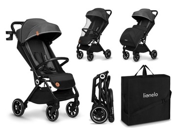 Wózek spacerowy lekka SPACERÓWKA do 22kg OSŁONA NA NÓŻKI torba Lionelo Cloe
