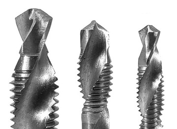 СВЕРЛА HSS M3 - M10 С РЕЗЬБАМИ 6 ШТ. + РУЧКА