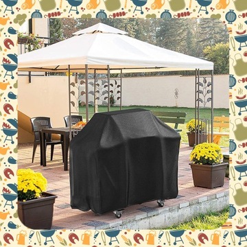 БОЛЬШАЯ КРЫШКА XXL ВОДОНЕПРОНИЦАЕМАЯ КРЫШКА ДЛЯ ГРИЛЯ 145 x 61 x 117 см + ЧЕХОЛ