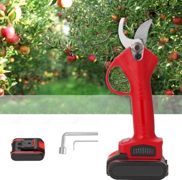 Аккумуляторный электрический секатор 100 Вт, 2000 мАч + 2 аккумулятора