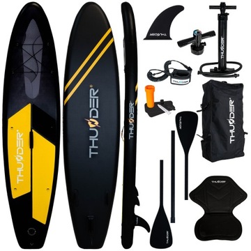 Deska SUP 320CM wyporna nadmuchiwana krzesełko + akcesoria Thunder