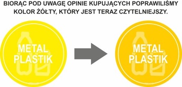 НАКЛЕЙКИ для корзин СЕГРЕГАЦИЯ, БОЛЬШИЕ, круглые, 30 см