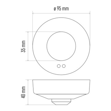 EMOS G1180 - микроволновый датчик движения на 360 градусов