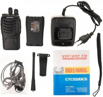 2X РАЦИЯ, КОРОТКОВОЛНОВЫЕ РАДИОФОНЫ BAOFENG ДАЛЬНЕГО ДИАПАЗОНА + НАУШНИКИ