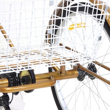 3-КОЛЕСНЫЙ ВЕЛОСИПЕД Для взрослых, ТРЕХКОЛЕСНЫЙ 24 ФУТА, золотой