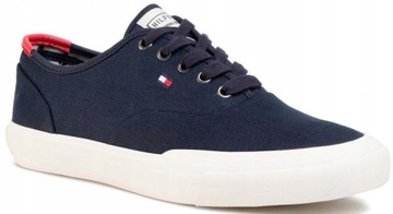 Granatowe tenisówki damskie TOMMY HILFIGER trampki