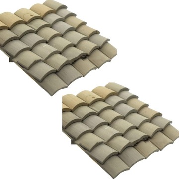 60 czerwonych cegieł ściennych 1/16 Dekoracja do