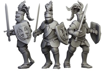 Imperial Guard with hand weapons and shields