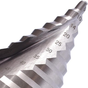 Ступенчатое сверло со спиральной канавкой, мм HSS Pagoda Step Drill для