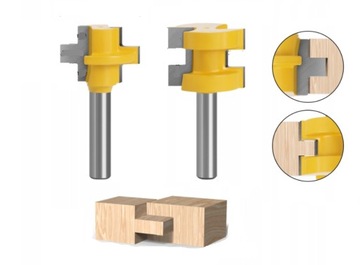 Frez zestaw frezów do połączeń wpustowych 8mm