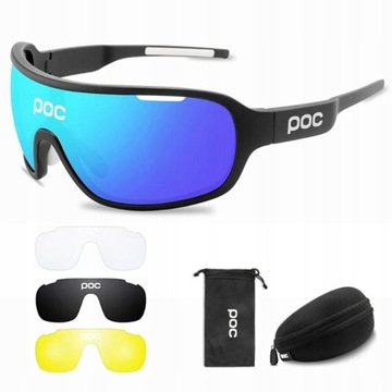 4-elementowe okulary rowerowe POC BLADE HD